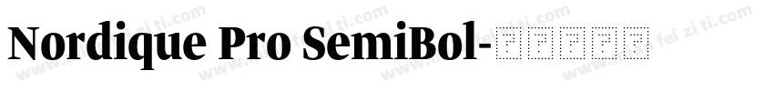 Nordique Pro SemiBol字体转换